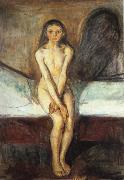 Edvard Munch Pubertat oil painting